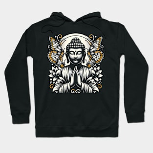 Buddha and butterflies Hoodie